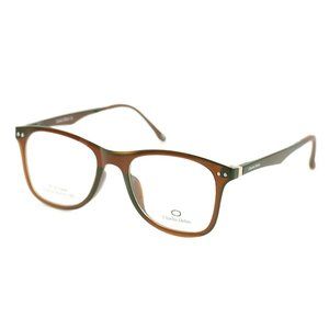 Charles Delon Square Men Brown Plastic Frame
